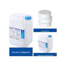 3'lü Bakım Seti Multitablet Klor 10kg +ph Düşürücü 25kg +sıvı Çöktürücü 10kg - 865035033