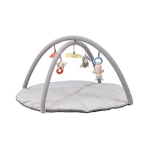 Oyuncaklı Bebek Oyun Halısı 90x49 Cm Meridyendukkan Gri Renk Aktivite-bebek Jimnastiği Oyun Halısı