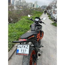Ktm Duke 250 / 390 Uyumlu Arka Koruma Demiri Siyah Renk