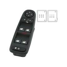Cam Açma Anahtarı Kumanda Düğmesı Sol C4 Pıcasso Dörtlü 2005-2014 96639383zd-6554yh