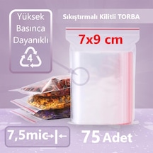 Kilitli Şeffaf Torba 75'li 7.5 Mikron 7 x 9 CM
