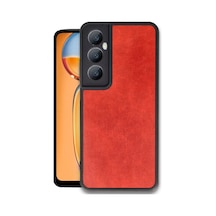 Realme C65 Uyumlu Kılıf Aras Deri Kapak - Kırmızı