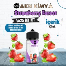 Strawberry Forest Yoğun Dıy Kit Çilek Gıda Aroması %25 Oranda Aroma İçerir Hazır Değildir 100 Ml