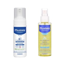 Mustela Konak Önleyici Köpük Şampuan 150 ML + Mustela Bebek Bakım Masaj Yağı 100 ML