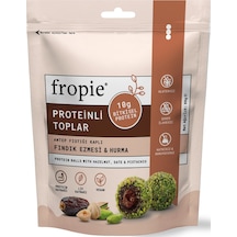 Fropie Proteinli Meyve Topları - Antep Fıstığı Kaplı & Fındık Ezmeli 80 G