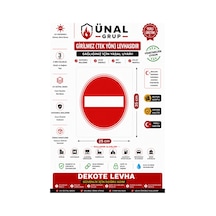 Girilmez Trafik Levhası 25x35 Cm Dekota