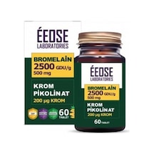 Eeose Bromelain (2500 Gdu/g) Ve Krom Pikolinat  60 Tablet