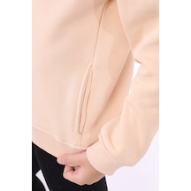 Toontoy Kız Çocuk Baskılı Hırka Bej