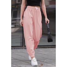 Madmext Pembe Comfort Fit Basic Eşofman Altı Mg1635