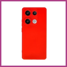 Gees Global Redmi Note 13 Pro 4g Uyumlu Kılıf Nano İçi Kadife Silikon - Kırmızı Gbzs