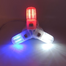 Kısa Led Gece Lambası 0,5W Tasarruflu Işıklı Fişli Düğmeli