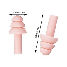 Yüzme İçin 20 Çift Kulak Tıkacı, Yeniden Kullanılabilir Silikon Su Geçirmez Kulak Tıkacı