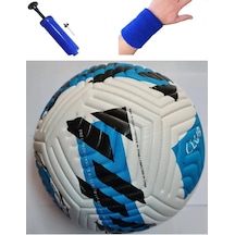 Avessa Futbol Topu + Pompa Sert Zemin Halı Saha Beyaz - Mavi