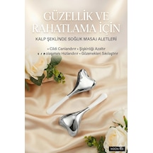 Kalp Şeklinde Soğuk Yüz Masaj Aleti - Cilt Sıkılaştırıcı Ve Şişkinlik Giderici Cryo Sticks