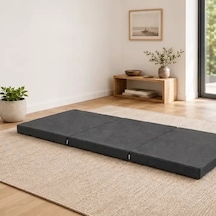 Üç Parçalı Katlanır Minder 60 180 7 Cm Antrasit