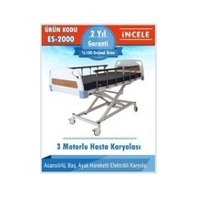 Hasta Yatağı 3 Motorlu Elektrikli Full Abs