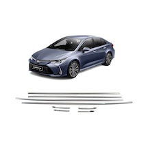 Toyota Corolla Uyumlu Krom Cam Çıtası 8 Prç. 2019 - 2021