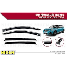 Peugeot 5008 Kromlu Cam Rüzgarlığı Niken 2017+