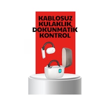 Kablosuz Bluetooth Kulaklık Otomatik Eşleşme, Tek Tuş Kontrol, Stereo Ses - Diğer