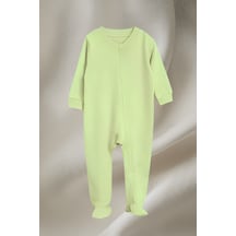 Unisex Bebek Çocuk Uzun Kollu Patikli Fermuarlı Uyku Tulumu