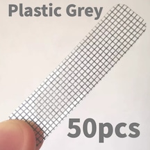 50 Adet Pencere Ağlama Deliği Kapakları Ekran Yama Yapışkanlı Pencere Teli Plastic Grey 50pcs