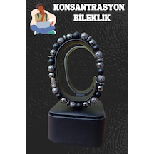 Konsantrasyon Bileklik Denge Bileklik Lav Taşı Oniks Taşı Hematit Taşı Öğrenci Bileklik Karışık Renkli Karışık Renkli
