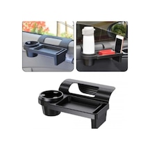 Bardaklık+telefon Tutucu Araç İçi Organizer Siyah