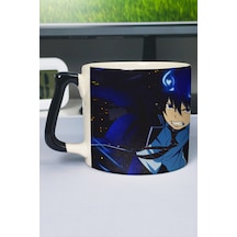 Ao No Exorcist Anime Baskılı Seramik Lüks Kupa 1 Adet Özel Siyah Kulp Dalga Kulp V2d Çok Renkli
