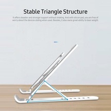 Pazly 7 Kademe Ayarlanabilir Katlanabilir Telefon & Tablet Standı - Ergonomik Taşınabilir Siyah Beyaz Pembe Renkli