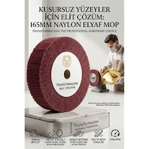 Kırmızı Skoç Elyaf Mop Parlatma Diski - 5700 Rpm 165 Mm Metal Ve Paslanmaz 723107