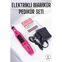 Hnrlıshp Elektrikli Manikür Pedikür Törpü Seti Protez Tırnak Nasır Temizleyici