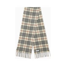 Burberry Kaşmir Kareli Eşarp, Arşivsel Desen & Saf Kaşmir Lacivert