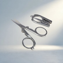 Kolay Taşınabilir Katlanır Seyahat Makası Metal 11 Cm Mini Boy