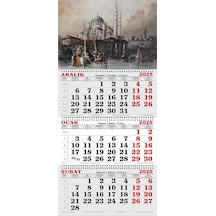 2026 Yılı Gemici Takvimi-thomas Allom Camii Gravürü 1838