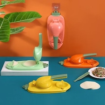 Yeşil Ergonomik Saplı Hamur Pres Makinesi Pratik Basit Kullanım Dıy Cilt Artefakt Yapıcı Yeşil