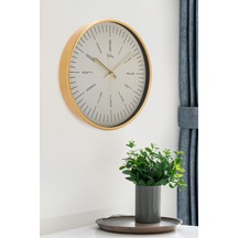 30 Cm Gerçek Cam Sessiz Mekanizma Duvar Saati Sku: Smg8690010242914 07 Beyaz