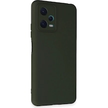 Durukar Redmi Note 12 5g Kılıf Nano İçi Kadife Silikon - Koyu Yeşil