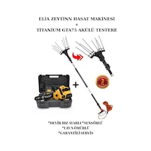 Elia Sensörlü Ve Devir Ayarlı Zeytin Hasat Makinası Titanium Gta75 Hediyeli