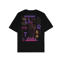 Adrift Liberta Siyah Oversize Unisex T-shirt Siyah