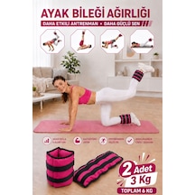 3 Kg Fuşya Deluxe Comfort El Ayak Ağırlığı Fuşya