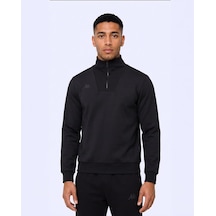 Kappa İther Tur Erkek Siyah Regular Sweatshirt