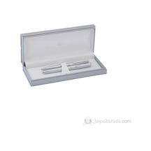 Steelpen Mat Krom Dolma Kalem + Tükenmez 2355 Çok Renkli
