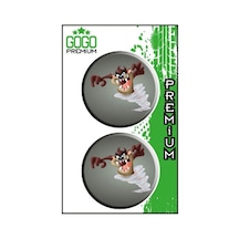 Taz 5x5 Cm İkili Damla Etiket Çok Renkli
