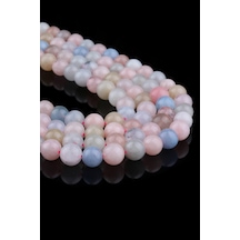 10 Mm Morganit Taşı Dizi Çok renkli
