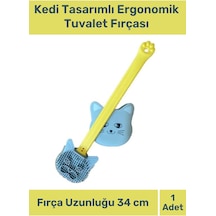 Özel Dizayn Yüksek Kaliteli Tuvalete Zarar Vermeyen Kedi Tasarımlı Ergonomik Tuvalet Fırçası