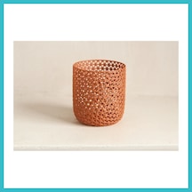 Bezos 3d Baskı Delikli Organik Desenli Kalemlik Ve Çok Amaçlı Organizer Fırçalık Masaüstü Saklama Kabı - Bakır Dfnbez