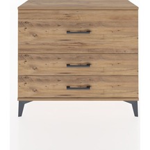 Arges Şifonyer 3 Çekmeceli 88x30x80 Çam-çam Atlas Çam
