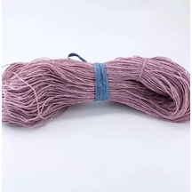 Koyu Lila Renk Çile Kağıt İp Çanta Ipi Supla Ipi No:82 - 550-600 Gr 000 Açık Krem