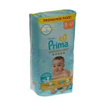 Prima Premium Care Ekonomik Paket Midi 52'li Bebek Bezi Tarı M