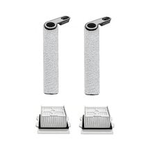 Rovexa Roborock Flexi / Flexi Pro Uyumlu 4 Parça Set 2 Roller Fırça, 2 Hepa Filtre